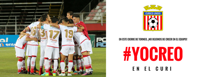 curicounidocdp's tweet photo. Quedan solo dos fechas para el cierre del torneo. No perdamos la fe en este equipo. #Yocreo ⚪️🔴⚪️ https://t.co/GVPrNVvUlK