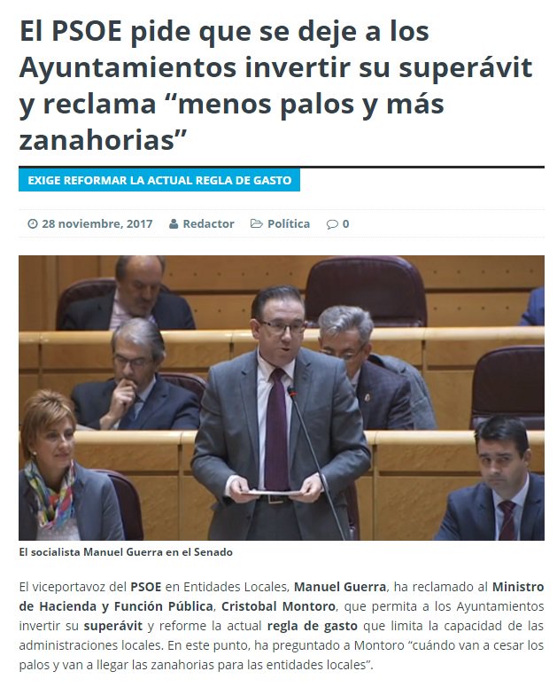 gpssenado's tweet photo. El @PSOE pide que se deje a los Ayuntamientos invertir su superávit y reclama “menos palos y más zanahorias” https://t.co/aFOMxThBI4 #sesiondecontrol @PsoeGranada @ManuelGuerra_ https://t.co/y0KeCIo5RX