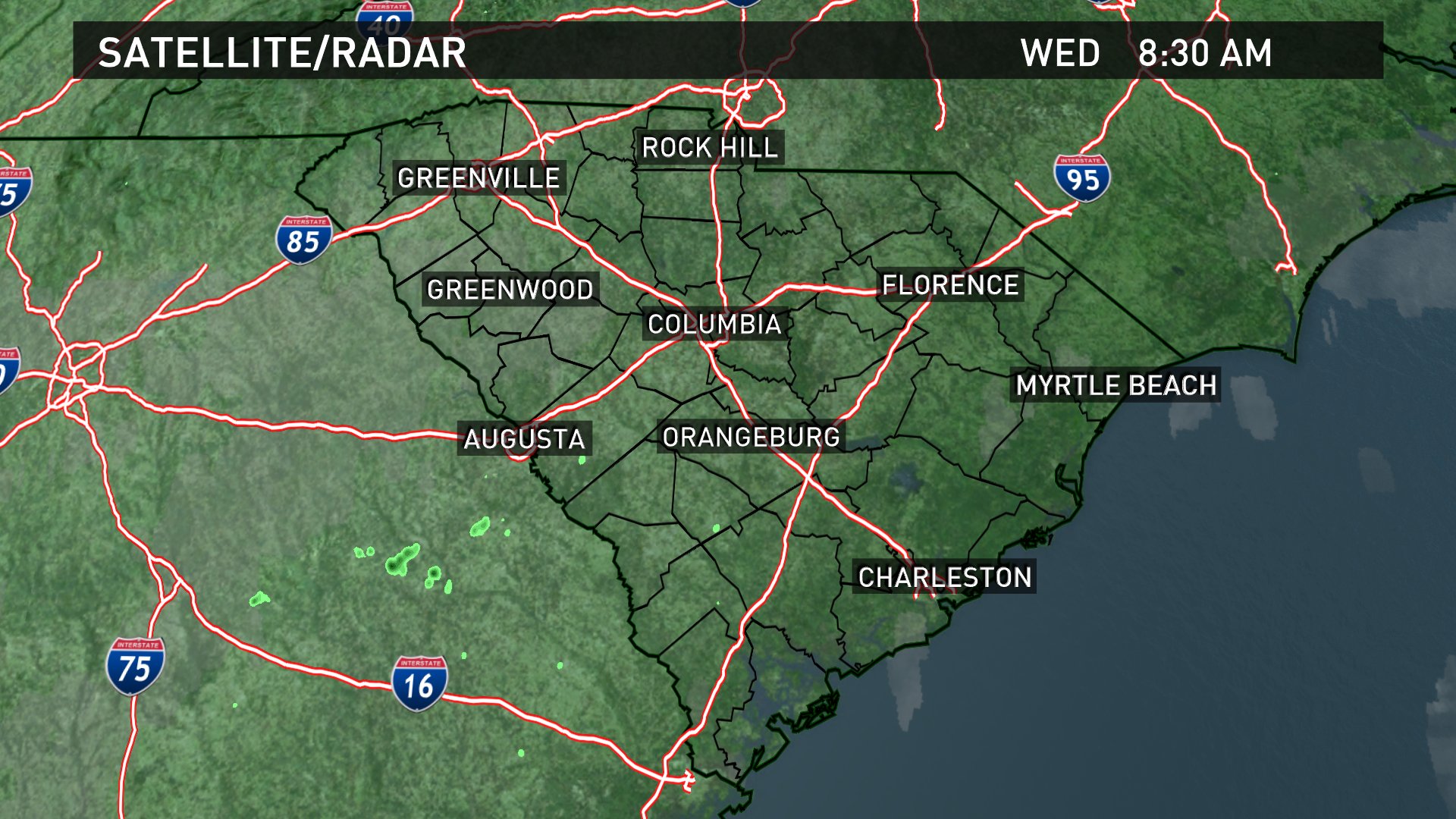 News 19 WLTX on Twitter "Here is the current South Carolina satellite