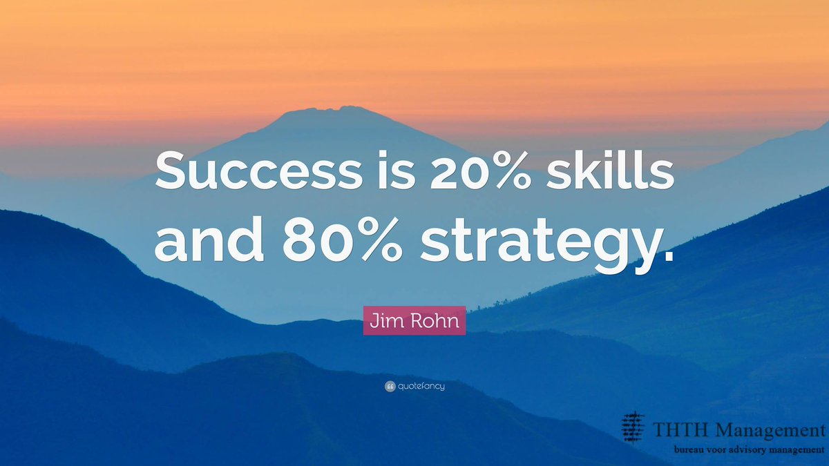 ththmanagement's tweet photo. #Quotevandedag! Een goede #strategie helpt bij uw #succes, #THTHManagement kan u daarbij #helpen. Meer #informatie: https://t.co/OIAq9NPvQR https://t.co/uYsHLfPWYb