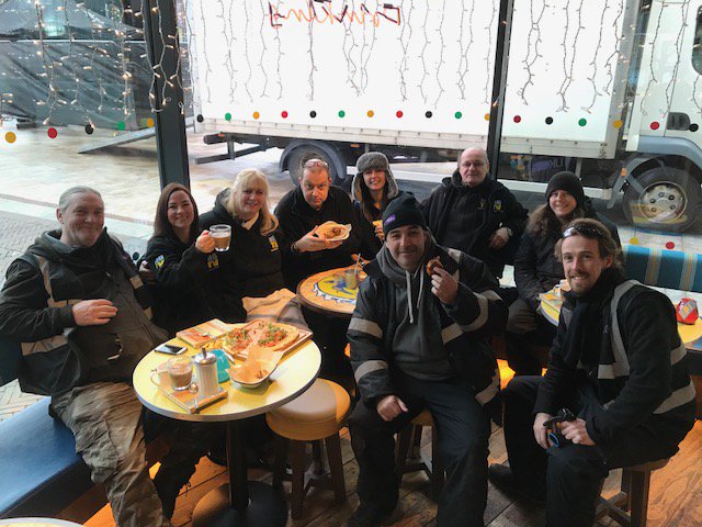 Turtlebayuk's tweet photo. Keeping the ITV crew warm with some jerk flavours before @gracedavies lights up the stage in Blackburn Cathedral Square. 6pm tonight! Can, not, wait. 

#GraceHasTheXFactor
#XFactor #Blackburn https://t.co/Uy3e6oI7uZ