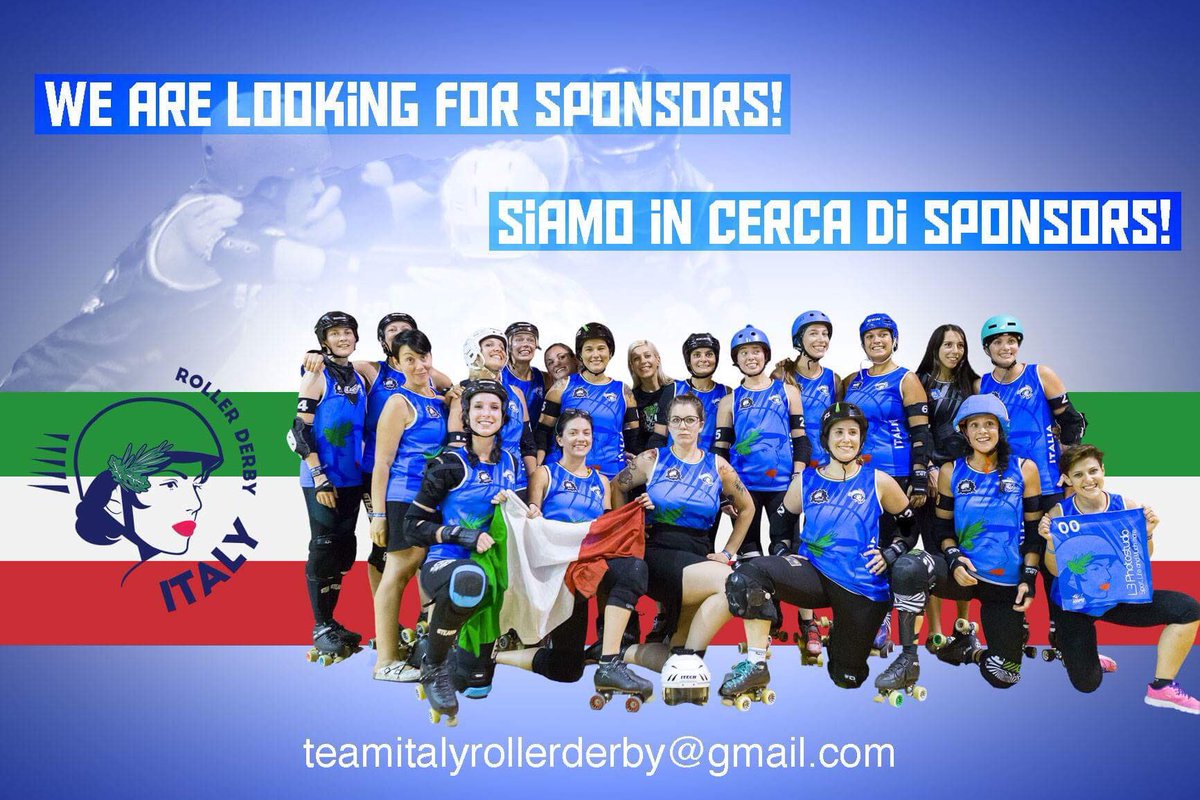 TeamItalyRD's tweet photo. We are looking for sponsors... teamitalyrollerderby@gmail.com
Join us!
#sponsor #lookingfor #lookingforsponsor #supportus #supportaci #cerchiamosponsor #sportitalia #italiasport #nazionaleitaliana #azzurri #azzurre https://t.co/SUVeWcgIUo