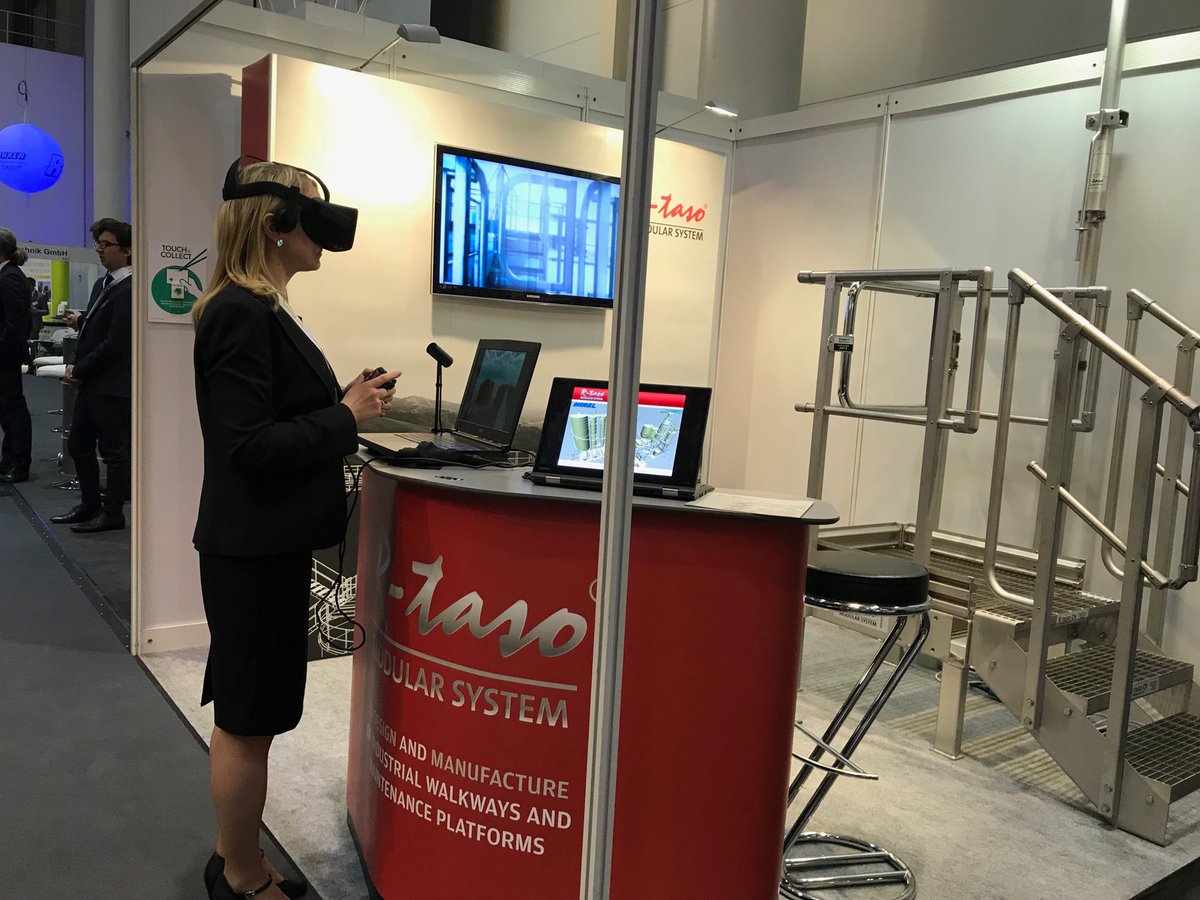 outitormanen's tweet photo. #tankstoragegermany #tsgermany going on! Check our #VirtualReality  experience in stand F8! #OculusRift #industrialsafety #modularsystem https://t.co/Nb7C2EgCaw