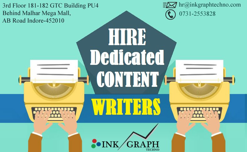 InkGraphTechno's tweet photo. Immediate hiring for #ContentWriters
Drop your resume at hr@inkgraphtechno.com or Interested candidates may Call at 0731-2553828
https://t.co/crJr4XcbvI
#blogger #contentwriting #contentwriter #hiringforjob #marketing #software https://t.co/KrIRJ2sfVX