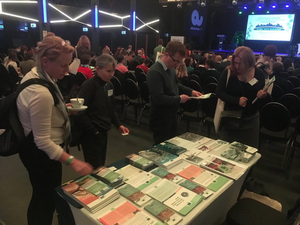 LIFEProgramme's tweet photo. DYK #LIFEprogramme has co-funded more than 300 projects working on green infrastructure &amp; #NatureBasedSolutions since 1992? If you're at #EUGIC2017 in Budapest, come visit our corner and learn more about our projects &amp; #LIFEfunding. https://t.co/XIRtvmMTFs https://t.co/NNz4eRIrsh