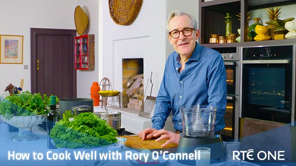 RTEOne's tweet photo. .@rorysfood prepares a rustic kale and lentil soup, duck and orange salad & rice pudding with cherry compote as he teaches us #HowToCookWell now #RTEOne https://t.co/nmldOmdw15
