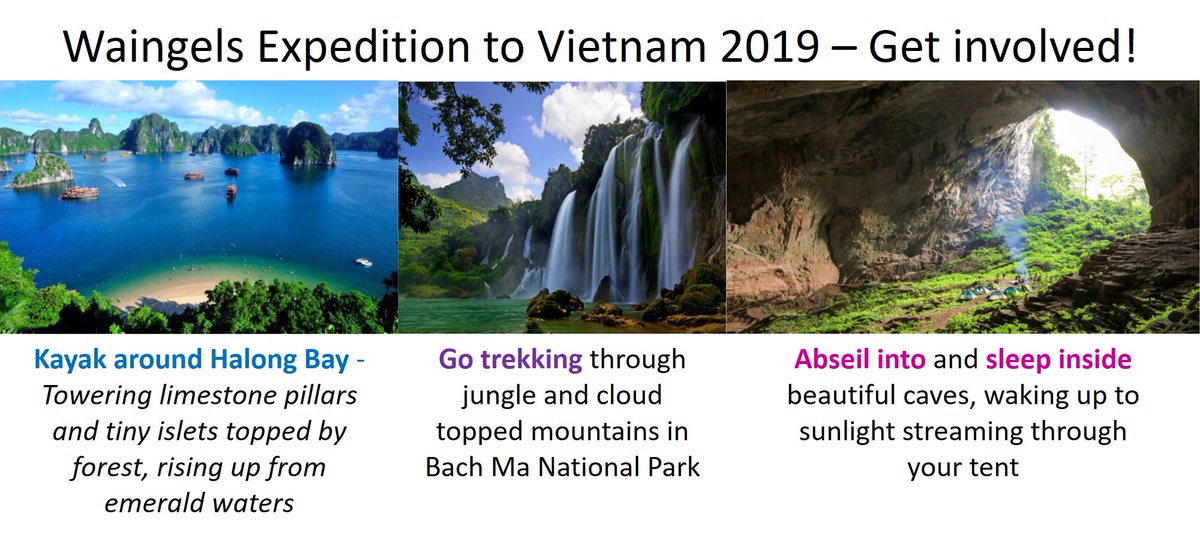 Waingels_'s tweet photo. Waingels Expedition to Vietnam 2019 – Get involved! Please speak with Miss Burwell if you would like to get involved then come to our parents meeting on Thursday 7th December, Red Zone Forum stairs at 6:30pm #ventureforce #Vietnam #travel https://t.co/BGItznHe9s