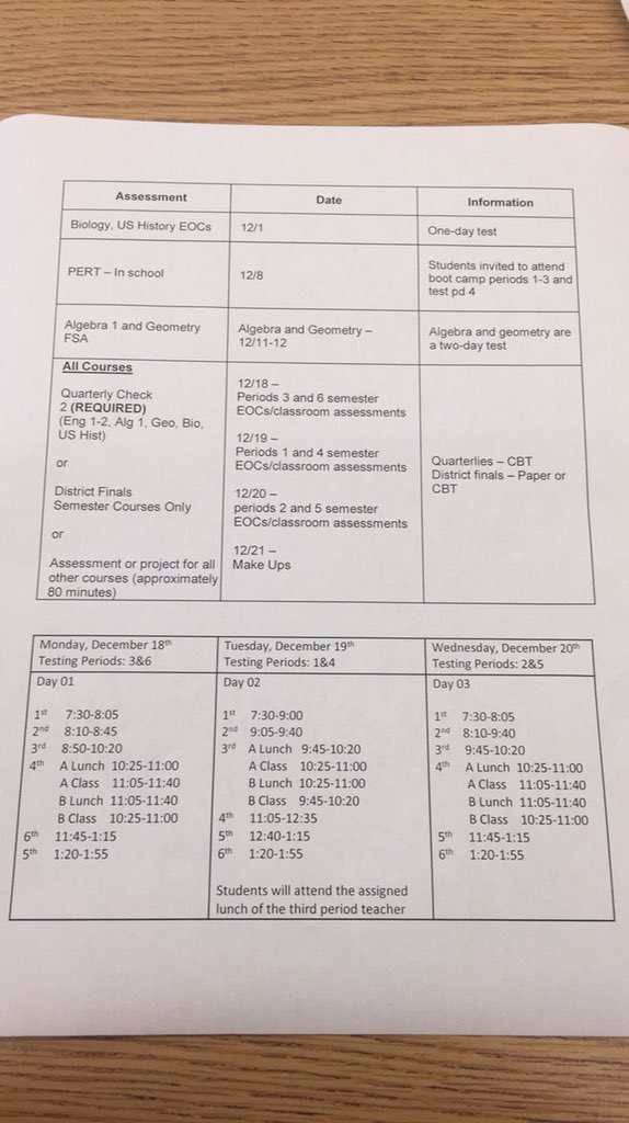 ‼️EXAM SCHEDULE FOR 12/18-12/20‼️ 
<a href="/Zhs_2018/">ZHS Class of 2018</a> <a href="/ZHS_2019/">ZHS Class of 2019</a>