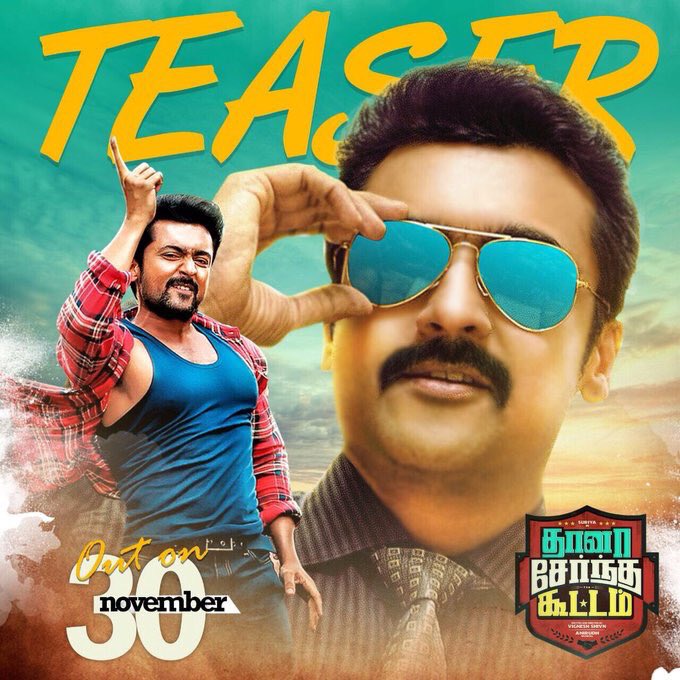 igtamil's tweet photo. TIME TO START #Sodakku as COUNTDOWN BEGINS FOR #StupendousTSKTeaserFromTmrw @Suriya_offl @VigneshShivN @anirudhofficial @KeerthyOfficial @RJ_Balaji @StudioGreen2 https://t.co/wV7z0hXK6t