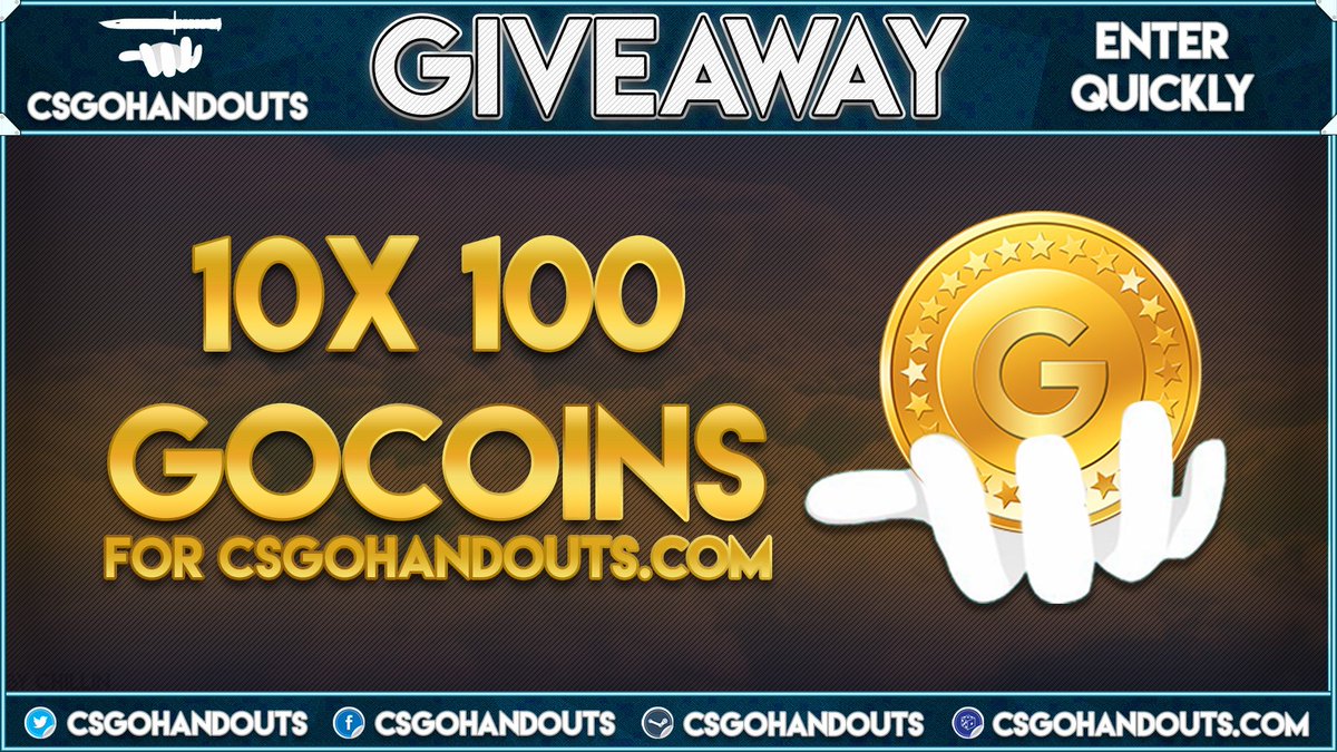 GIVEAWAY 10x100 - only 24h to enter - gleam.io/gsn18/10x-100-… - #giveaway #csgo #skins #FreeSkins