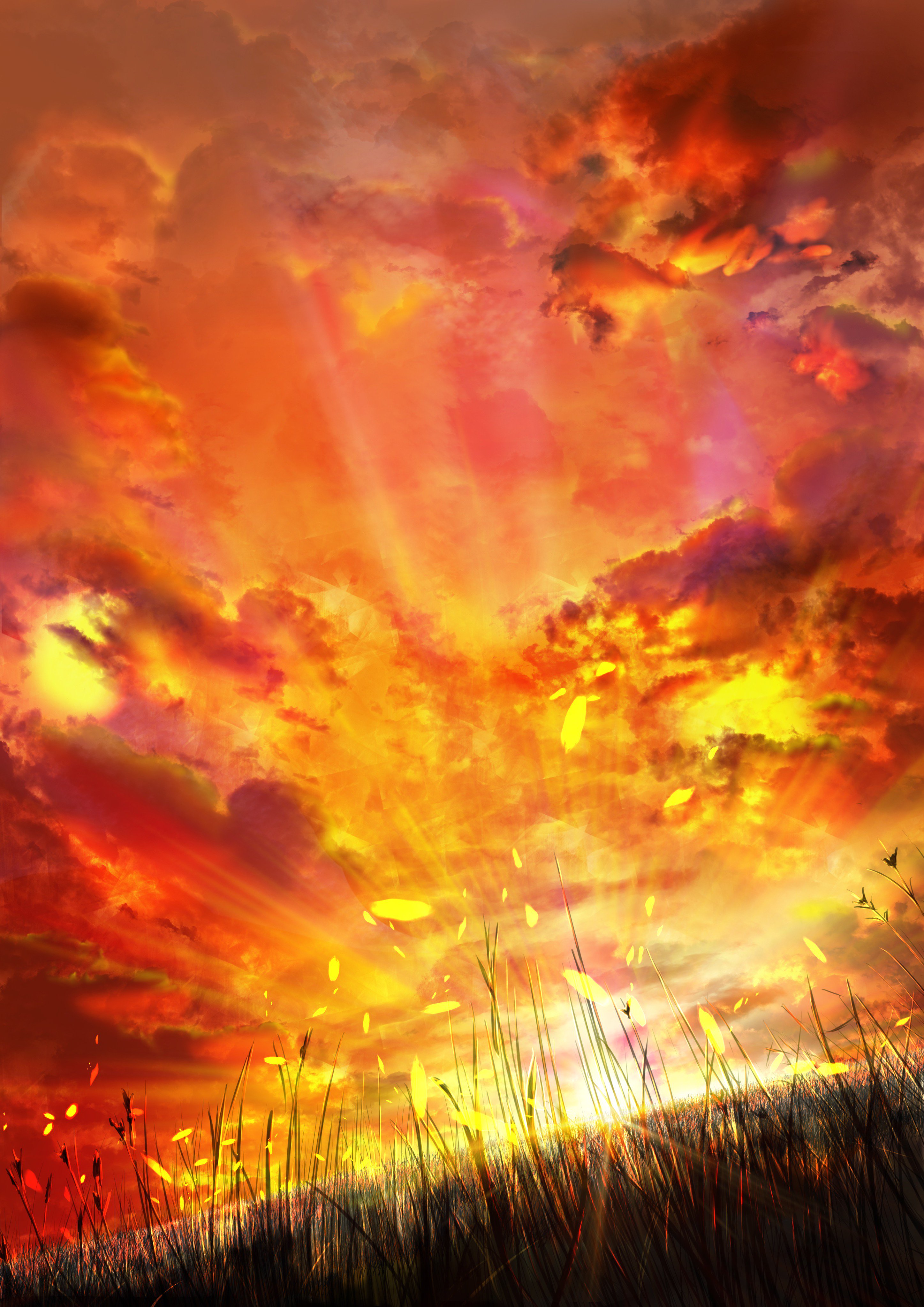 تويتر オトソラ على تويتر 遅くなってすみません ヘッダーのa4イラストです 夕方って綺麗だよね みんなはどう思うかな 後日このイラストにキャラクターをのせてみますw イラスト好きな人と繋がりたい 背景イラスト オトソラペイント T Co