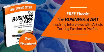 Don't Miss This—Get the expanded “Business of Art” Ebook. bit.ly/ab4g2017 Dozens of professional artists share their advice on building your career out of your passions and give practical advice on improving your skills, selling merchandise, marketing and more.