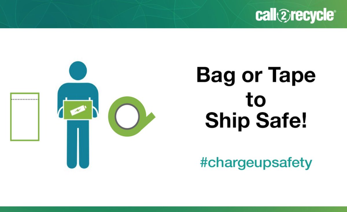 Call2Recycle's tweet photo. Recycling is important, but doing it safely is also critical.
Luckily, we have plenty of free resources that anyone can use to #ChargeUpSafety. Find out how you can take your recycling to the next level: https://t.co/j4B5GnEmSF https://t.co/vujxRuHCNc