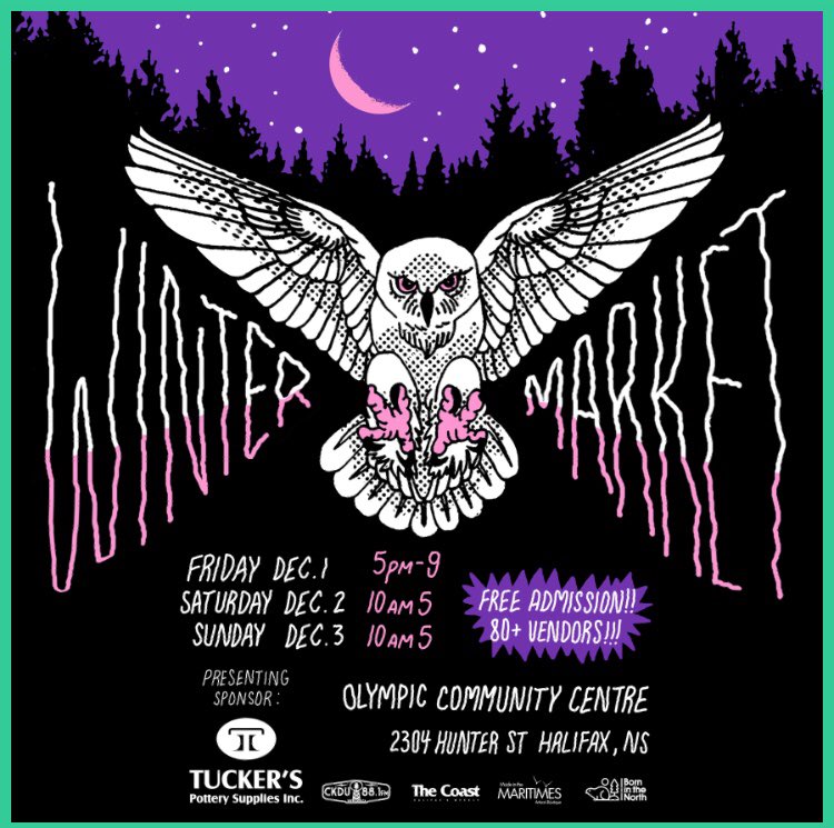 Who is pumped for #hfxcrafters winter market this Friday, Saturday, Sunday?