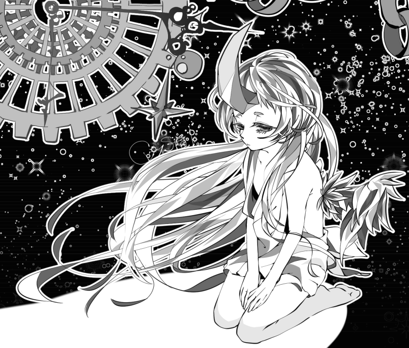 フォロワーさんの創作キャラを描かせていただきました
クリスタルちゃん
色塗りまでは力尽きてできなかったので線画+α程度ですがとても楽しかったです 