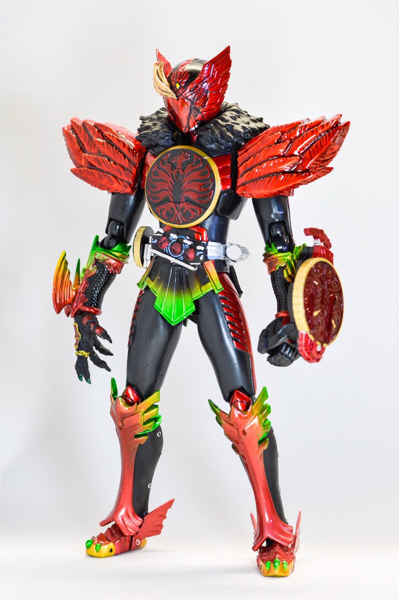 U作 作ろう作ろうと思って約4年 ついに完成しました S H Figuarts 仮面ライダーオーズ タジャドルコンボ ロスト S I Cのロストブレイズverをtv版イメージ 自分独自の解釈も兼ねて作成しました ニチアサフィギュア改造部 仮面ライダーオーズ アンク