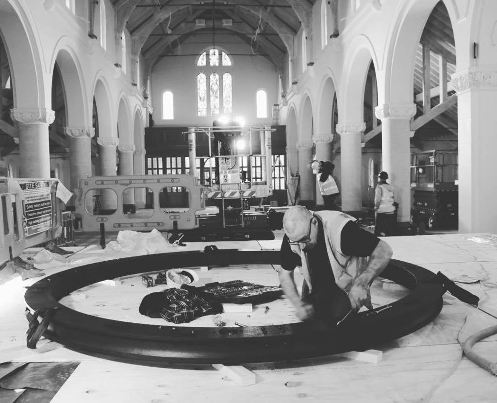artfoundryman's tweet photo. Completing the #manufacture and #installation by the team from @hargreavexfndry of the @roz_barr_architects designed #alterlight in #staugustine #Hammersmith #ukmanufacturing #castiron #architecturephotography https://t.co/cugH8E3gOe https://t.co/cTan6XmuU7