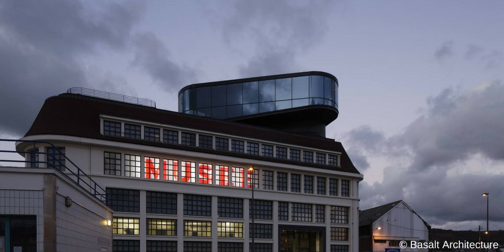 Normandy's tweet photo. A beautiful new museum is opening in #Normandy on 8 December: the Musée des Pêcheries in #Fécamp. It explores the history of fishing in the region and comes complete with a stunning glass rooftop to enjoy panoramic views of the town! https://t.co/HHxU0Knpqk