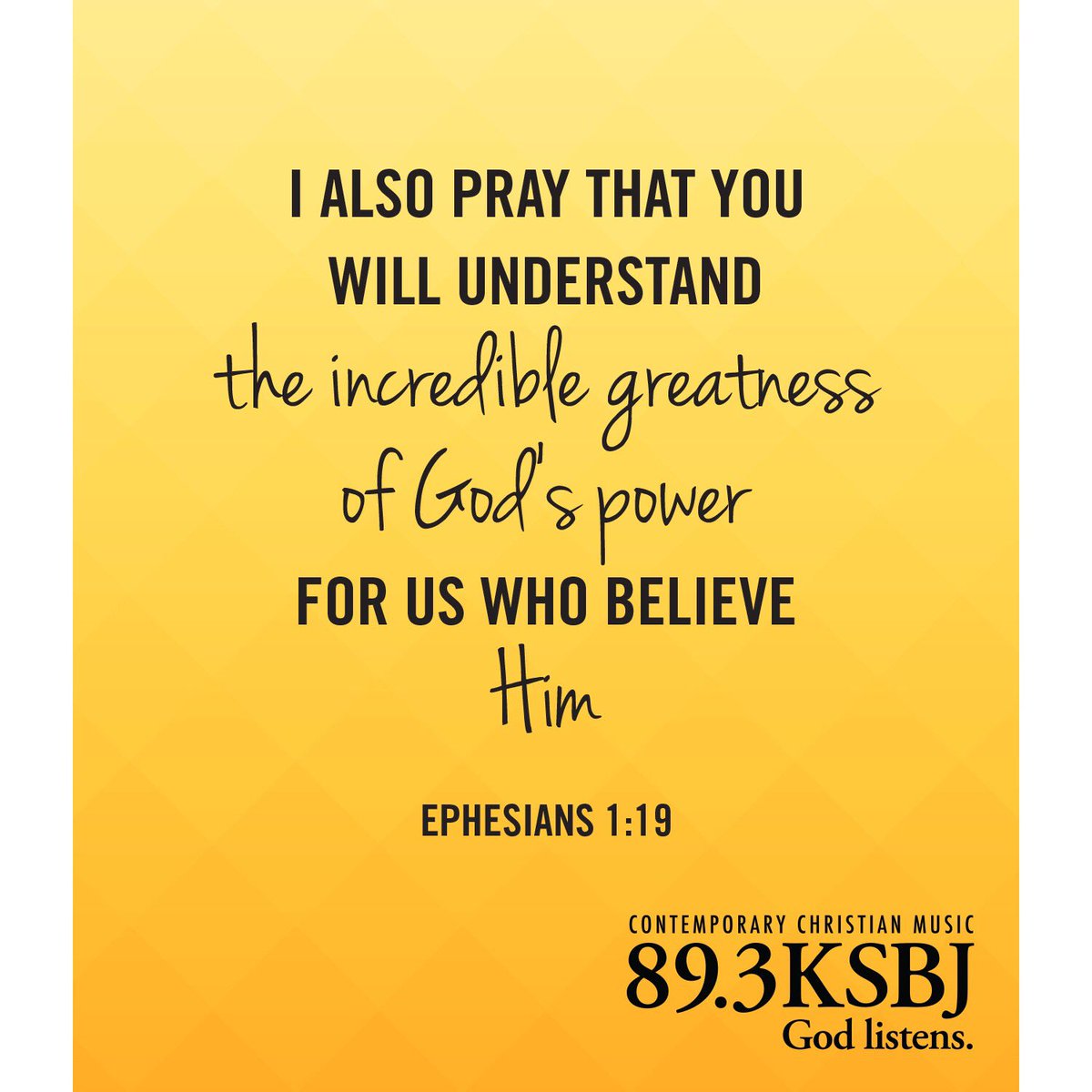 Ksbj God Is Big Enough To Take Care Of Whatever It Is You Are Going Through You Don T Need To Worry God S Got This Ephesians 1 19 Ksbjdailyhope T Co Ekse0ccjmc