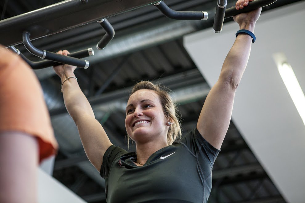 RedCloudSec's tweet photo. Our training includes a mix of weight training, plyometrics, agility and speed training and also flexibility training. This morning we did a lot of strength training, which we try to do early in the week after we have had a day off so we are the most fresh. #RCKSxMPP https://t.co/iHoq75eVbg