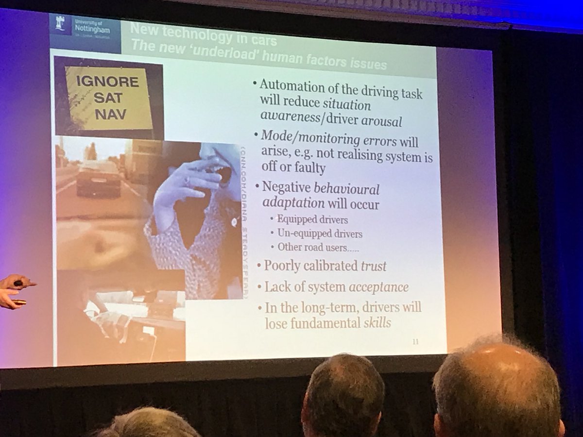 AndyProctorPNT's tweet photo. Prof Gary Burnett @UniofNottingham talking about human factors, autonomy, design and tech in vehicles. #inc2017 human factors so important https://t.co/jPa3t99jIU