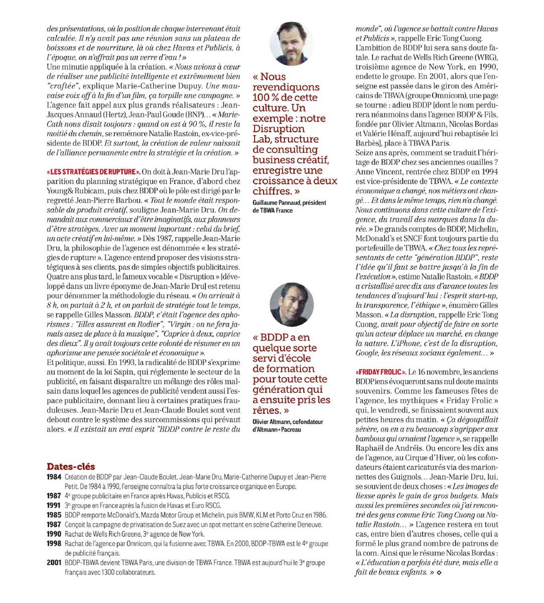 lachoseparis's tweet photo. "C'était l'agence où il fallait être à l'époque" un peu comme #lachose today (ndlr) 😁 Quand @Delphinelegoff revient sur cette génération #BDDP avec du @erictongcuong dedans ! @Strategies https://t.co/ez8Y6zhYbQ