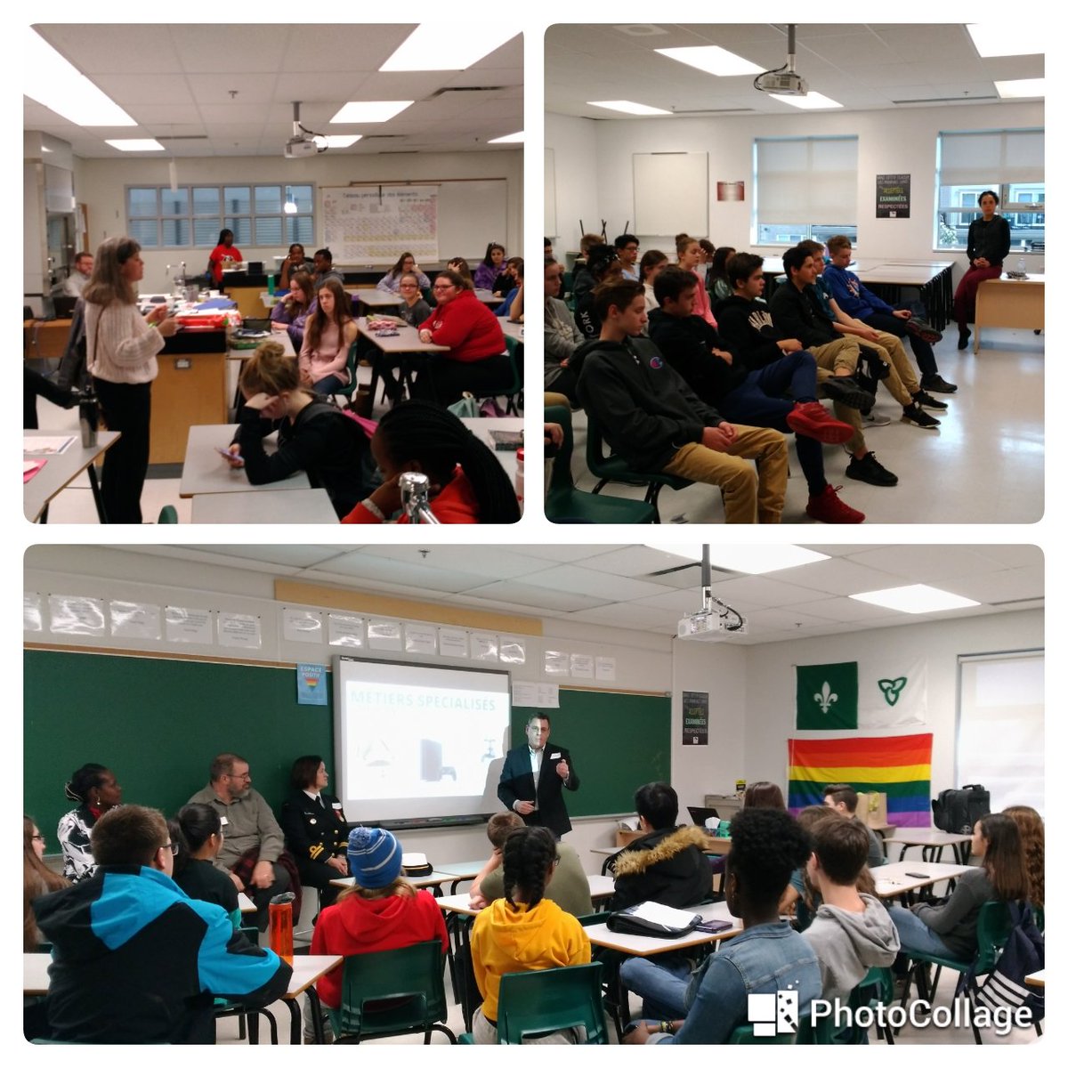 Merci à nos invités qui se sont portés volontaires pour la journée des carrières <a href="/Epaulards_PS/">Épaulards PS</a>