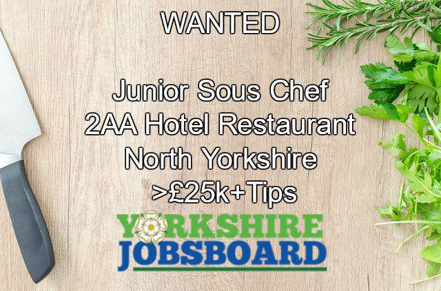 PDH_Metaverse's tweet photo. #Yorkshire Jobs #Hospitality &amp; #Catering
A excellent opportunity has risen for a talented Junior Sous #Chef to join a professional kitchen brigade within an incredibly successful 2 AA rosettes restaurant hotel North Yorkshire> https://t.co/AZIXAVjZXF
Yorkshire #Chirpdirectory https://t.co/NbhpV11pEn