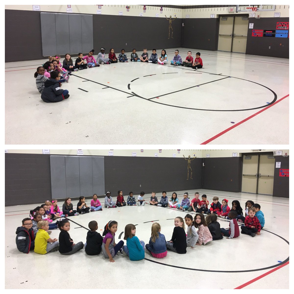 lisajean9's tweet photo. Awesome Ss work sample! Ask Kinder to make a circle... no problem! 1 class even made 1/2 waiting for the other class to arrive! All on their own! #FSESPD @FSESFriendship https://t.co/moHDqiGwbu