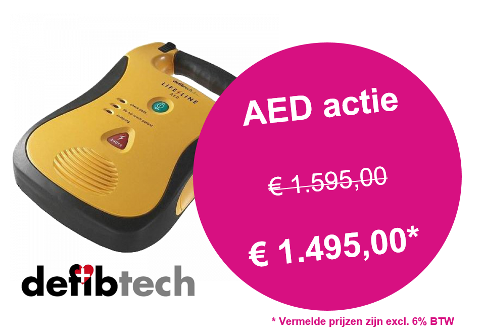 Een AED kan van levensbelang zijn tijdens de eerste zes minuten na een hartstilstand. Zorg daarom voor een goede AED! Profiteer nog tot 1 januari 2018 van onze Defibtech Lifeline AED actie. Kijk snel op onze website: ow.ly/fs6m30gTmSS #AED