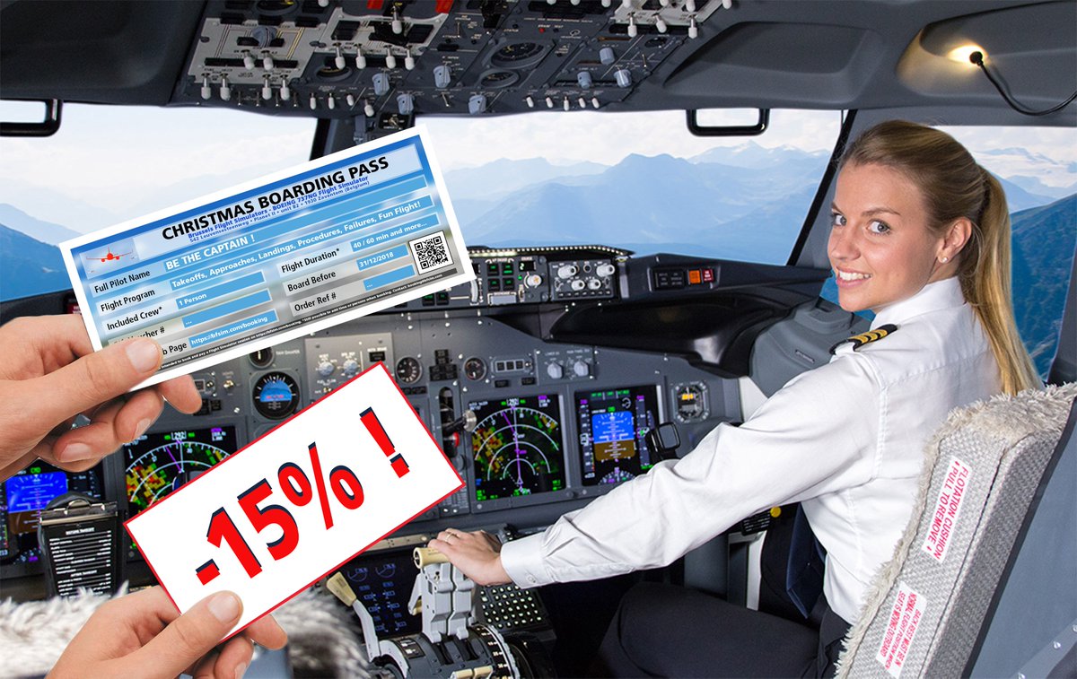 BrusselsFSim's tweet photo. GREAT NEWS EVERYONE ! To celebrate the end of the year &amp; #Christmas, get 15% OFF your Boarding Pass on board of our #Boeing737 simulator ! Go to https://t.co/OzXmEr8mr3 &amp; choose between 40, 60 or more minutes to offer a loved one ! #giftideas #Belgium #brussels #flight https://t.co/D6nv6DneF5
