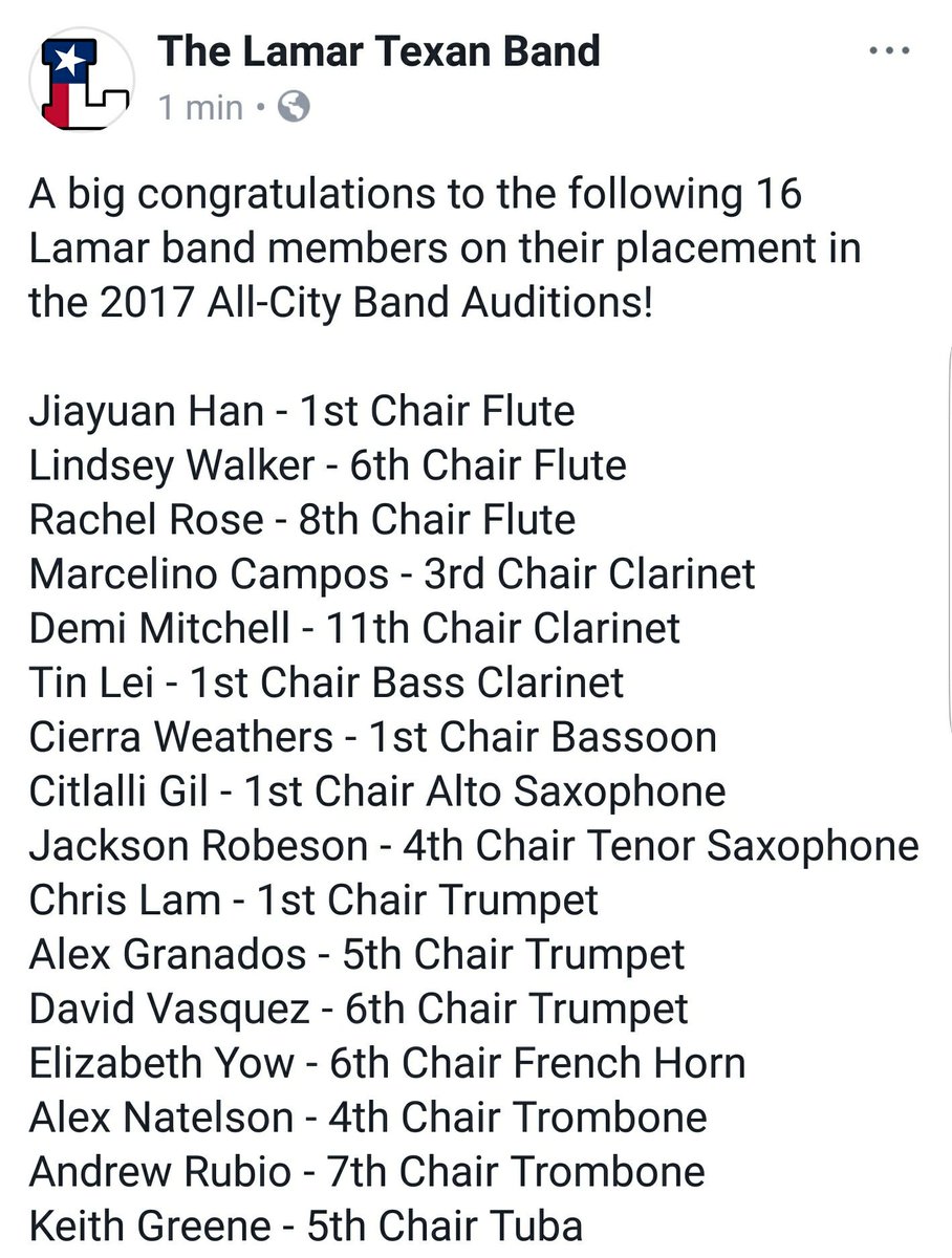 The Lamar Texan Band (@lamartexanband) on Twitter photo 