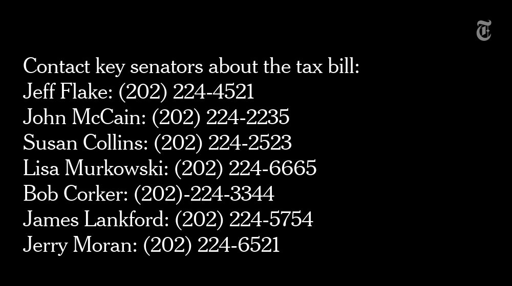 Don't let Trump's tweets of Islamophobic conspiracy theories distract you. Call your senator and tell him or her that #thetaxbillhurts. Find contact information here: nyti.ms/2BvoCZj