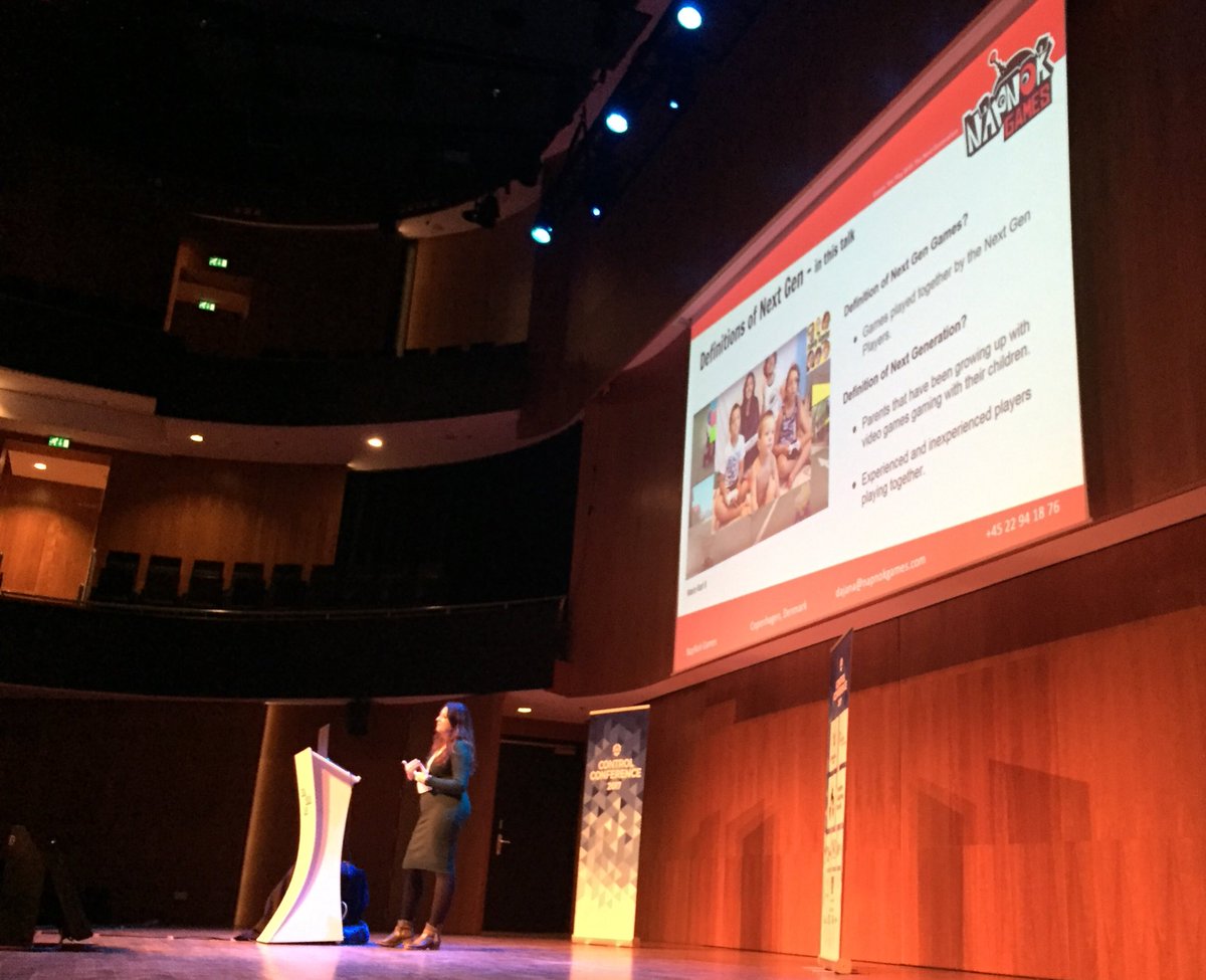 aston_martine's tweet photo. @DajanaDimovska from @NapNokGames  now talking about “next gen players” at #controlconference https://t.co/yKmgt5q20Y