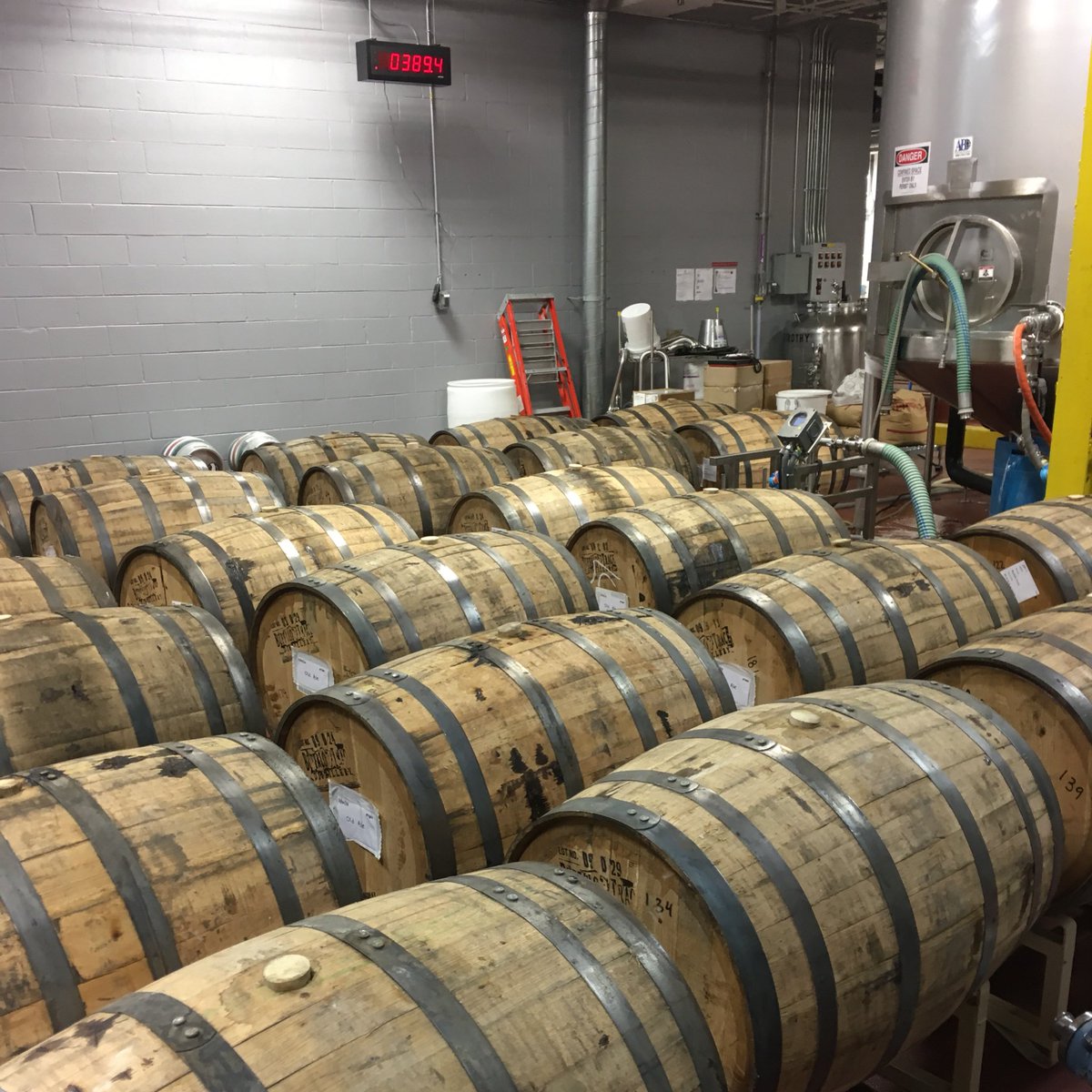GooseIsland's tweet photo. Good morning! Got some fresh Bourbon barrels in and we are going to fill them with something. WHAT SHOULD IT BE?? https://t.co/S0FSlXzn5I