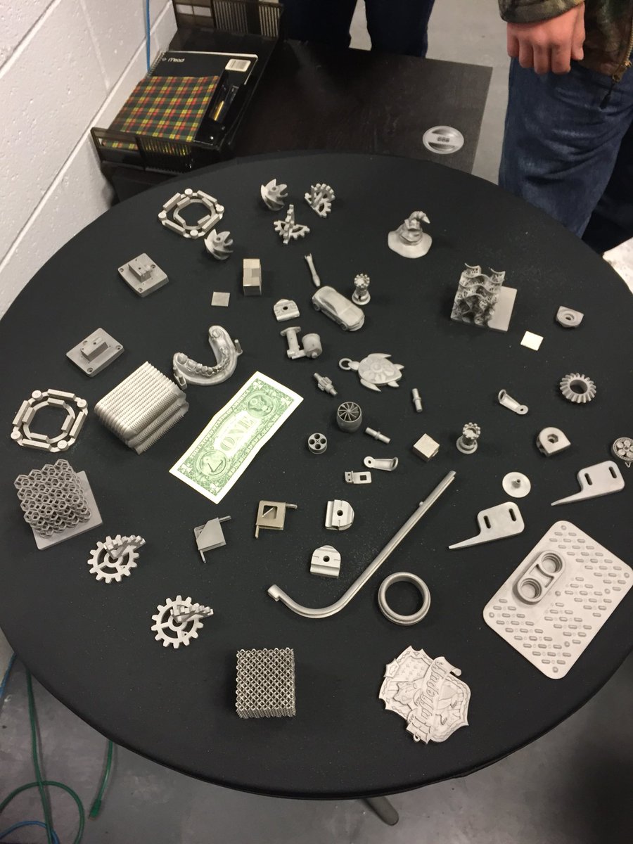 CNC_Kaser's tweet photo. @ITAMCO_ we went and watched a 3D metal printer in action showing students the newest tech in the machining industry @PlymouthHSpcsc https://t.co/belRIrh7lu