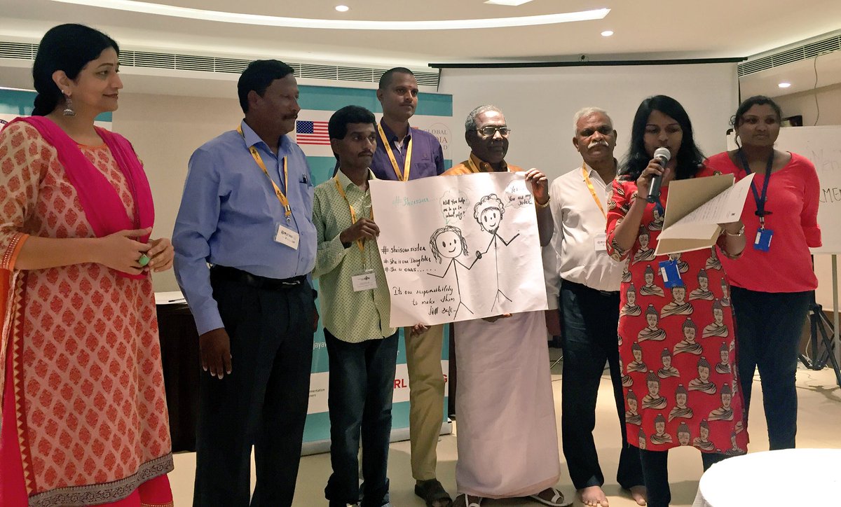 GirlRisingIndia's tweet photo. Group 2 presents their advocacy strategy on protecting indigenous women from violence. #NoSilenceAboutViolence #CommsAgainstGBV https://t.co/ip5Ug0AX8U