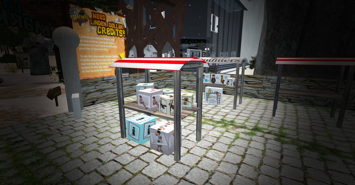 JrAviSL's tweet photo. Come visit the Rickety Town Market Place on @EscapadesIsland Thank you @TepicHarlequin for your help ~ Tin #SecondLife #jravisl https://t.co/FkP6Ms8sj9
