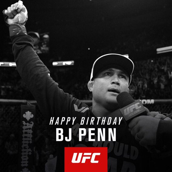 Happy birthday to the former UFC Welterweight and UFC Lightweight Champion BJ Penn.

Just Scrap 