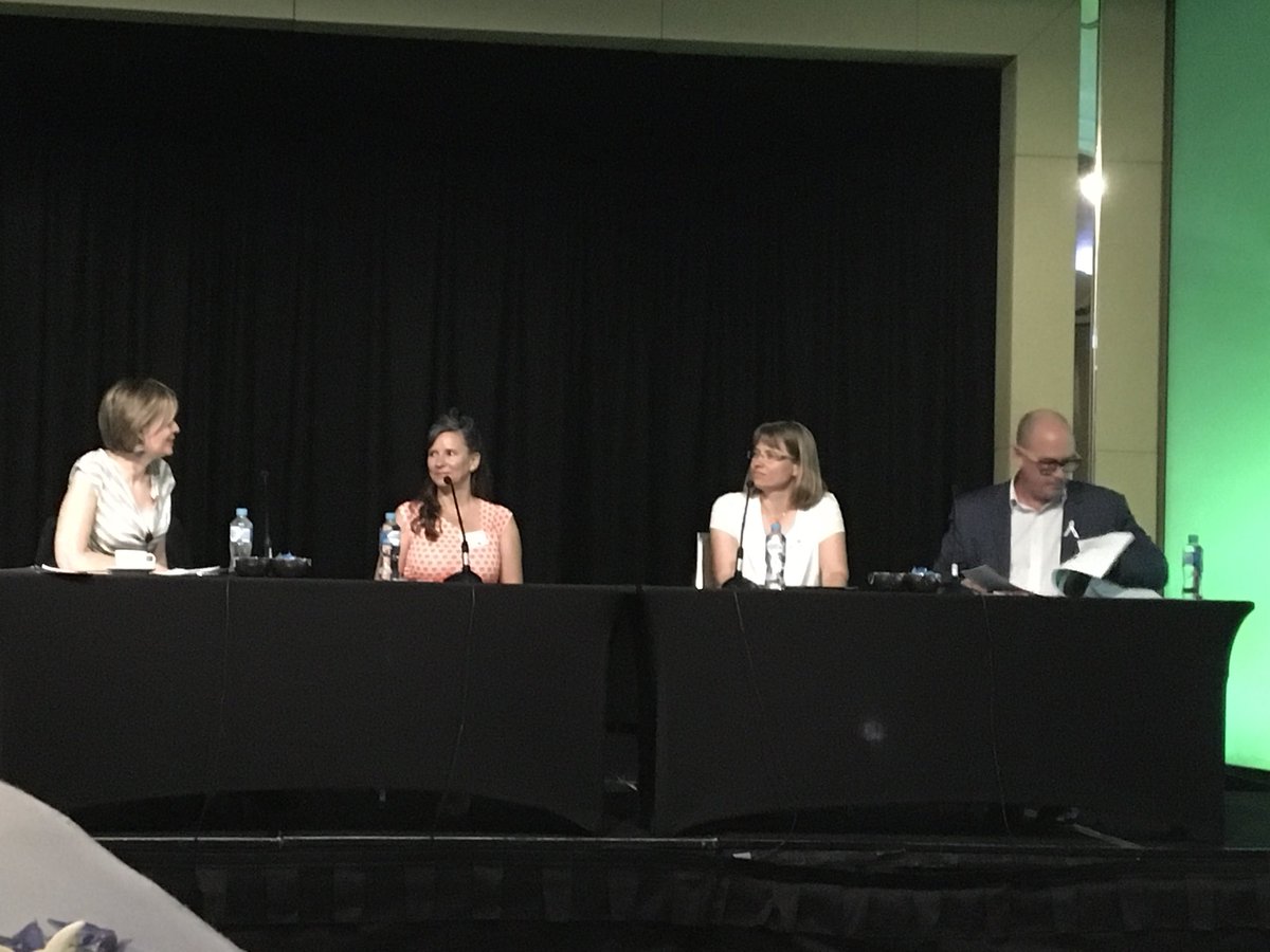 KiftSally's tweet photo. Fabulous #AAUT 2016 Winners’ Panel @Flinders PM Teacher of Yr Karen Burke da Silva @latrobe Birgit Loch &amp; @FederationUniAu Colin Marshall with @matilda_marie https://t.co/IlwXUMc3GD