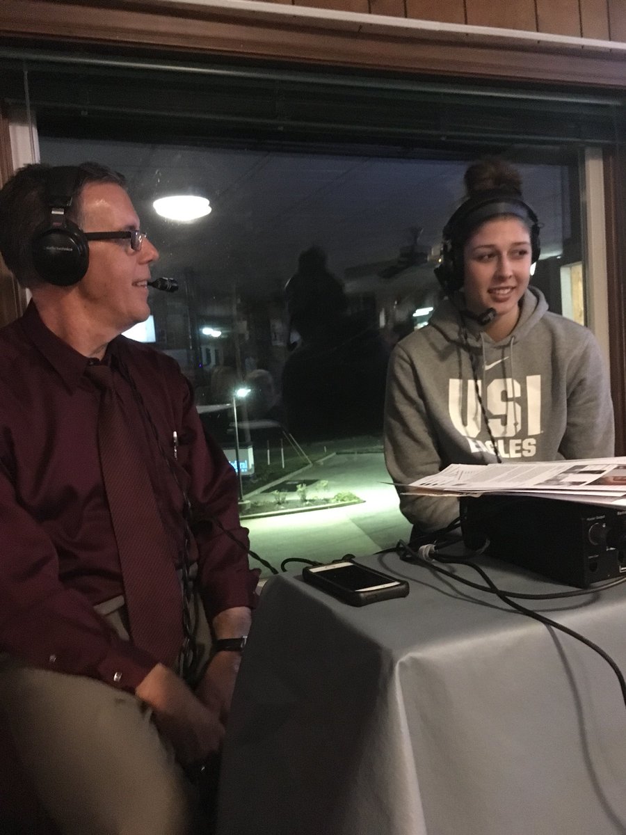 RandaD21's tweet photo. Love having this junior @KacyEschweiler on the #RickSteinRadioShow #FinalsAreDone @USIAthletics #USIWbb https://t.co/CHxBXSv7C0