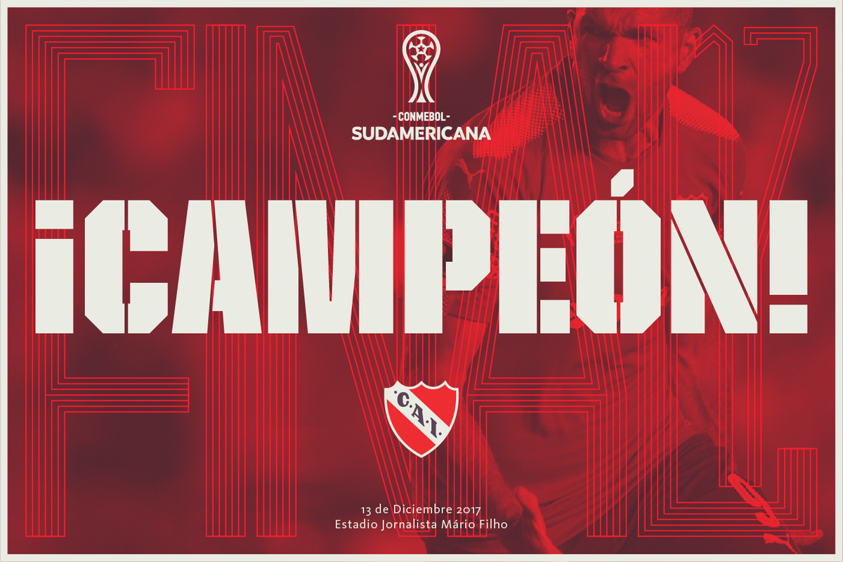 FINAAAAL FINAAAAL FINAAAAAAL

#INDEPENDIENTE CAMPEON DE LA COPA SUDAMERICANA

VOLVIÓ EL REY.

#TodoRojo 🔴