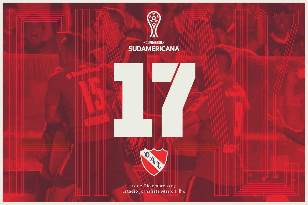 Independiente's tweet photo. 17 en serio. Sin versos.

Arrodíllense ante el #ReyDeCopas.

#TodoRojo 🔴 https://t.co/8ptIdY2ysh