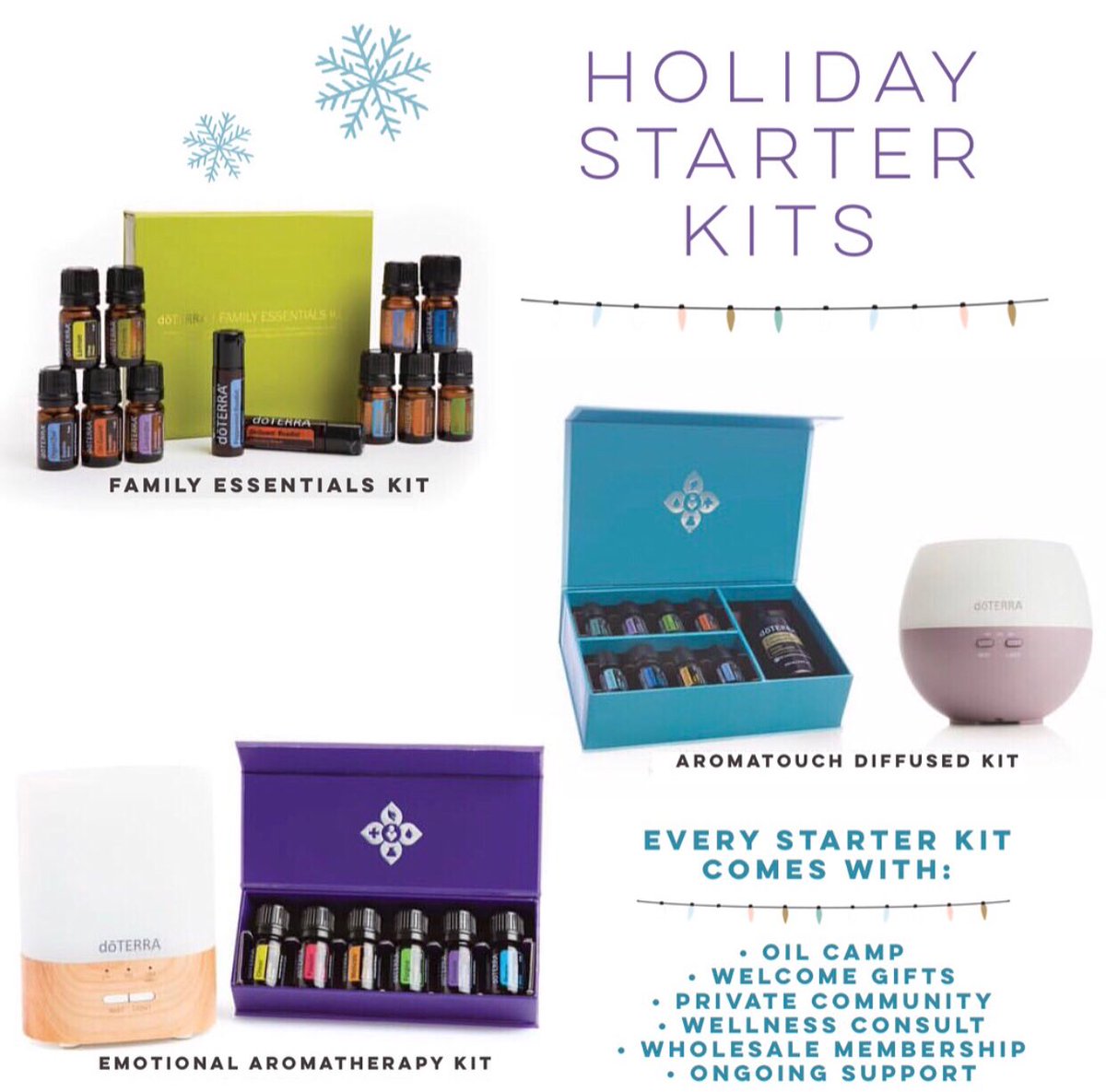 | HOLIDAY SPECIALS | ❄️ Are you looking for a perfect gift for you or a loved one? A starter kit of doTERRA essential oils can really change a life, as i have experienced myself. .
Clink the link in my bio to check out my website and pricing!