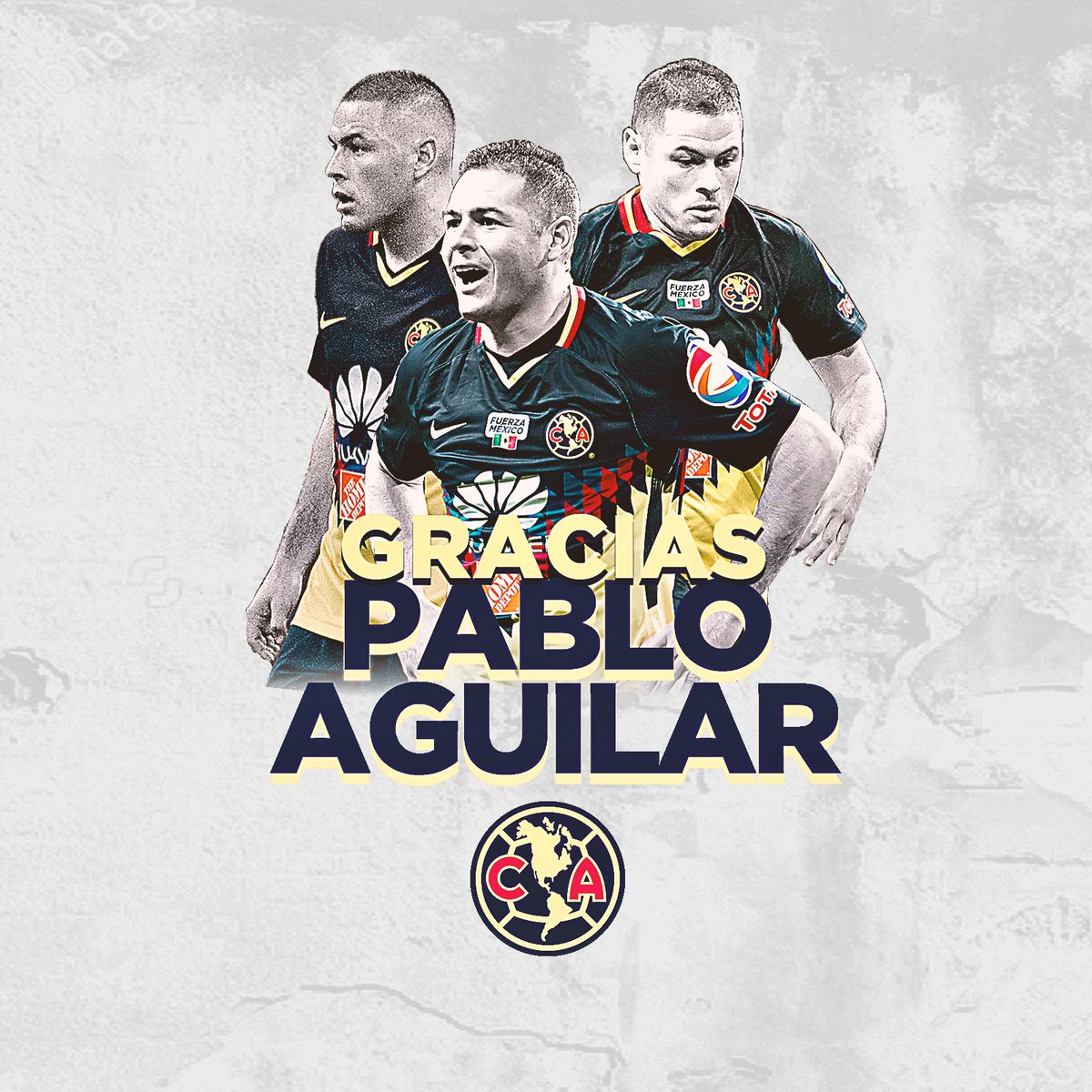 ClubAmerica's tweet photo. Gracias @pablisaguilar por tu entrega y dedicación.  🦅

Te deseamos lo mejor en @Xolos https://t.co/MkPEtCFpV8