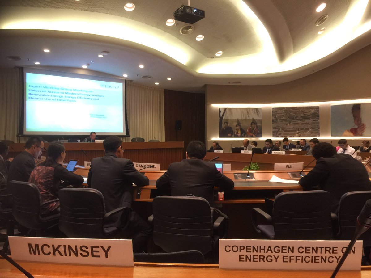 #Asia Pacific remains the most #energy intensive region in the world.  Countries &amp; experts discuss #EnergyTransition and progress to #SDG7 <a href="/UNESCAP_Pacific/">UNESCAP Pacific</a> <a href="/UNEPDTU/">UNEP DTU Partnership</a>