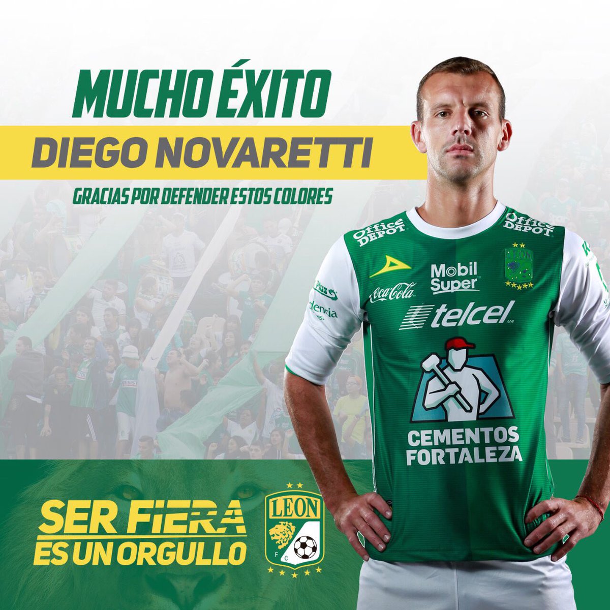 clubleonfc's tweet photo. #DraftLigaMX

¡Éxito Diego!

Gracias por poner tu profesionalismo y entrega al servicio de nuestros colores.

El defensor argentino ha sido transferido a @Club_Queretaro. https://t.co/FhlwJIiUGF