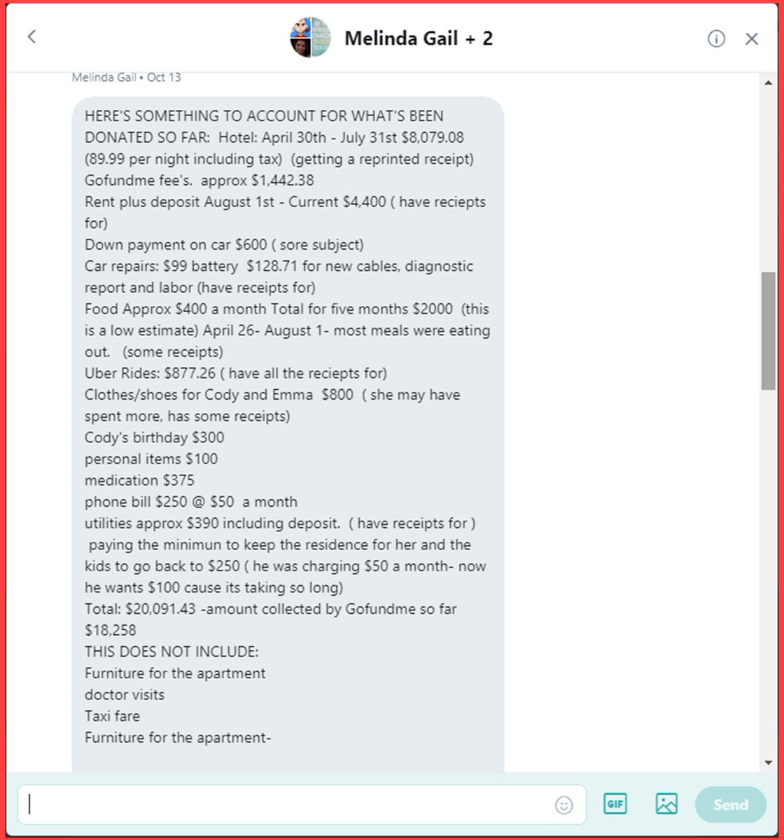 ChambersofHeart's tweet photo. For those who still question where the 18,000 dollars went in regards to Rose's GoFundMe, it's all been accounted for. #DaddyOFive #MommyOFive #Cody #Emma #RoseEHall #GoFundMe #Donations https://t.co/p1cfDC7ioX