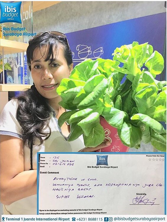 Thank you so much Ibu Sri for a great review about IBSA hydrophonic 🍃 We are waiting for your next stay 😉🙏🏻