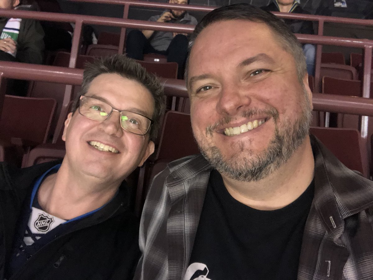 seineriverteach's tweet image. Prez @jonwaite and @seineriverSD superintendent @Borg135 enjoying a social evening before two solid days of #edlearning.